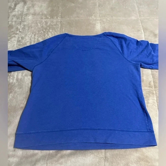 Lands' End Pullover Sweatshirt Women’s Size 1X 16/18 Crewneck Purple Blue - Picture 5 of 5